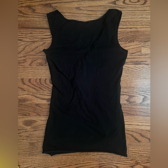 Velvet by Graham & Spencer “Laine” Midnight Sleeveless Tank w/ Twist Knot front - Picture 2 of 6